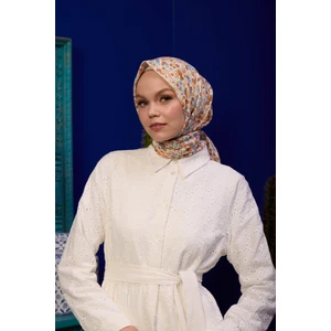 Marrakech  Koleksiyon Soft Eşarp Açık Mor Hardal 1193-01