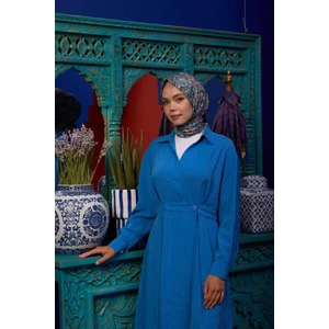 Marrakech  Koleksiyon Soft Eşarp Açık Mor Hardal 1193-01