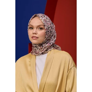 Marrakech  Koleksiyon Soft Eşarp Açık Mor Hardal 1193-01