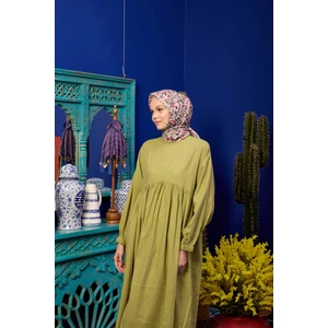 Marrakech  Koleksiyon Soft Eşarp Açık Mor Hardal 1193-01