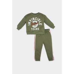 Erkek Bebek 2'li Takım Baskılı Sweatshirt Eşofman Altı D6254A5NS