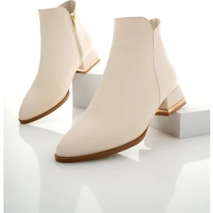 Shane Garantili Metal Topuk Detaylı Fermuarlı Kadın Bot