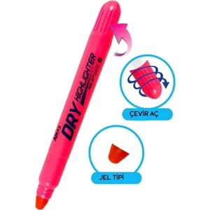 Dry Highlighter - Fosforlu Kalem Pembe