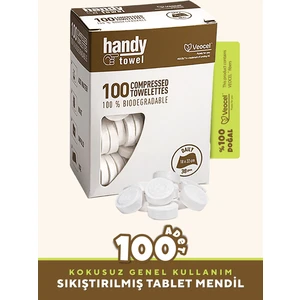 Handy Towel Sıkıştırılmış Tablet Bebek Mendili 100'Lü