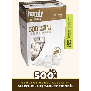 Handy Towel Sıkıştırılmış Tablet Bebek Mendili 500'Lü