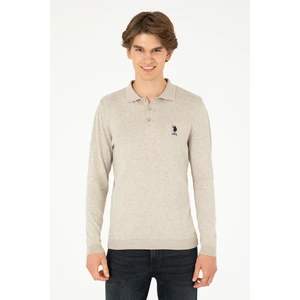 U.S. Polo Assn. Erkek Taş Melanj Kazak /Triko 50292434-VR225