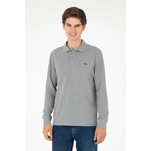 U.S. Polo Assn. Erkek Gri Melanj Sweatshirt 50295169-VR086