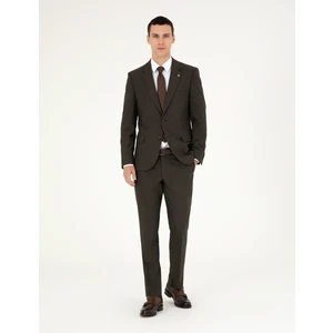 Pierre Cardin Erkek Kahverengi Slim Fit Takım Elbise 50292221-Vr029
