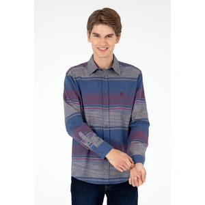 U.S. Polo Assn. Erkek Lacivert Gömlek Desenli 50298064-VR033