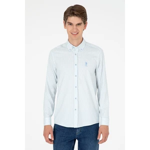 U.S. Polo Assn. Erkek Açık Mavi Gömlek Desenli 50294208-VR003