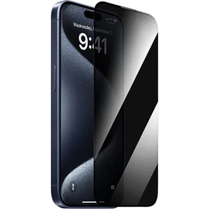 iPhone 16 Pro Max Wiwu GT-011 Polimer Oleofobik Kaplama Temperli Privacy Hayalet Cam Ekran Koruyucu