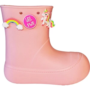 Pudra Yağmur Botu + Xo Çoraplı Set