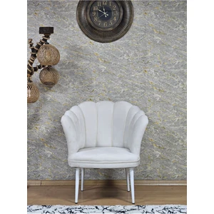 Tekli Papatya Çay Seti Koltuk Beyaz Boyalı Sivriltme Ayak, Balkon, Salon, Ofis, Koltuk Takımı