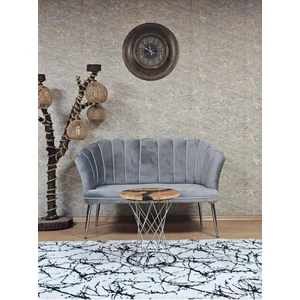 Ikili Papatya Çay Seti Koltuk Krom Sivriltme Ayak, Balkon, Salon, Ofis, Koltuk Takımı, Ikili Berjer