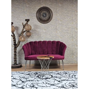 Ikili Papatya Çay Seti Koltuk Krom Sivriltme Ayak, Balkon, Salon, Ofis, Koltuk Takımı, Ikili Berjer