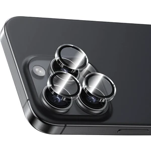 Apple iPhone 16 Pro Uyumlu Ar Glass Warrior Transparan Premium Cam Kamera Lens Koruyucu Şeffaf
