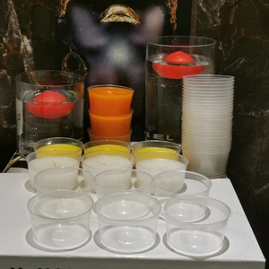 Iv Candles Homedecor 25 Adet Boş Kapsül Mum Kabı