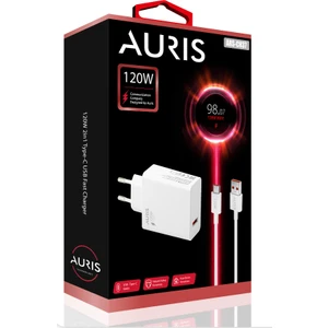 120 Watt USB To Type C Yüksek Hızlı Turbo Max Şarj Aleti Seti 120 W USB Başlık + Type C Kablo Saliseli Xiaomi Redmi Uyumlu