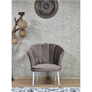 Tekli Papatya Çay Seti Koltuk Beyaz Boyalı Sivriltme Ayak, Balkon, Salon, Ofis, Koltuk Takımı