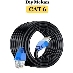 60 Metre Cat6 Dış Mekan Internet Ethernet Kablo EZRJ45 Utp Patch Lan High Speed 2 Katlı Kablo