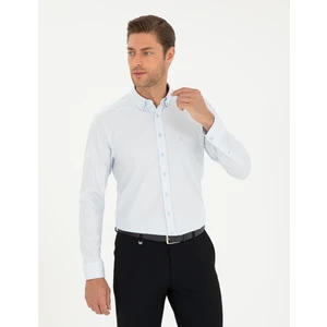 Pierre Cardin Erkek Açık Mavi Slim Fit Uzun Kollu Gömlek 50295909-VR003