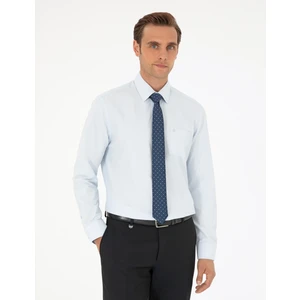 Pierre Cardin Erkek Açık Mavi Regular Fit Uzun Kollu Basic Gömlek 50292551-VR003