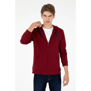 U.S. Polo Assn. Erkek Bordo Hırka (Örme) 50295147-VR014