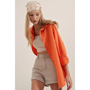 Birru Butik Bigdart 3900 Oversize Uzun Basic Gömlek