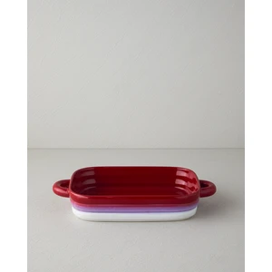 English Home Cheerful Stoneware Fırın Kabı 37,6X22X6,5 cm Kırmızı