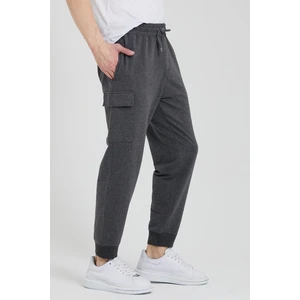 Kargo Cepli Jogger Fit Erkek Antrasit Eşofman Altı