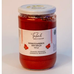 Çanakkale Domates&Biber Karışık Salça 660 gr (Geleneksel Yöntemlerle, Kaynatma Usulü, Katkısız Üretim)