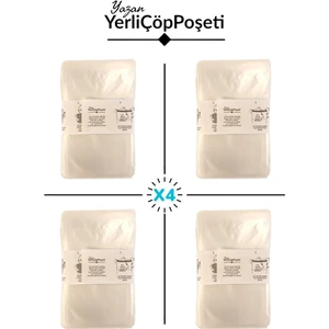 Yerli Çöp Poşeti Korbell 15/16L Uyumlu Yerli Bebek Bezi Çöp Poşeti 4lü