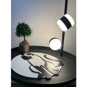 Nfs Dizayn Kedi Desen Lazer Kesim Metal Tablo