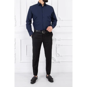 Paco Romano Erkek Slim Fit Dar Yaka Uzun Kol 6 Drop Lacivert Gömlek