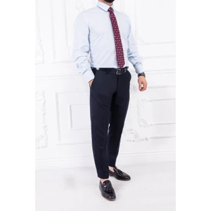 Paco Romano Erkek Slim Fit Dar Yaka Uzun Kol 6 Drop Buz Mavi Gömlek