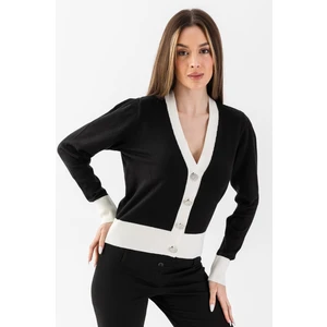 Mücevher Düğmeli Triko Hırka 5610