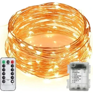 Oso Home Pil Ile Çalışan Peri LED Işık Kumandalı Animasyonlu Pil LED 10 Metre Çok Amaçlı Aydınlatma