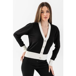 Irmak Kerekli Mücevher Düğmeli Triko Hırka 5610