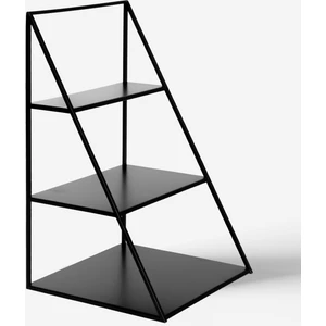 Rarart Concept 3 Katlı Siyah Piramit Metal Organizer - Çok Amaçlı Aksesuar Rafı - Stardust
