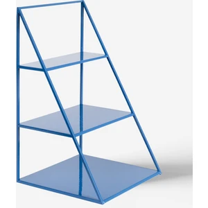 Rarart Concept 3 Katlı Mavi Piramit Metal Organizer - Çok Amaçlı Aksesuar Rafı - Stardust