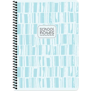 Keskin Color Kareli Karton Kapak Spiralli Çizgi Defter Mavi A4 80 Yp