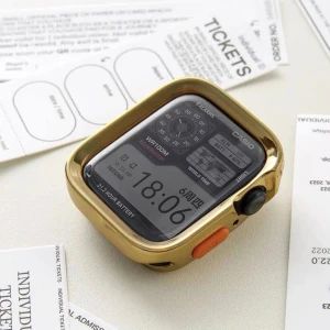 Apple Watch Uyumlu 5 6 7 8 9 44/45MM Kılıf Kasa ve Ekran Koruyucu 360 Tam Koruma Kapak
