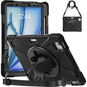 iPad Air 11 M2 2024 Air 6. Nesil Uyumlu Kılıf Askılı Standlı Kalem Bölmeli Defender Zırh Tank Koruma