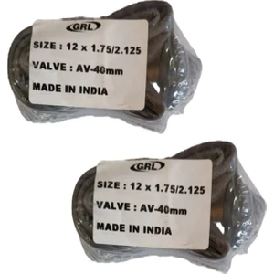 12X1.75 (12X2.125) (47/62-203) Av 40 mm Kalın Sibop Bisiklet Iç Lastiği x 2 Adet