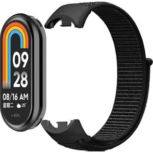 Xiaomi Mi Band 8 / 9 Uyumlu Spor Loop Kordon Hasır Örgü Kayış Cırt Cırtlı Velcro