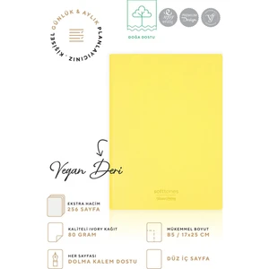 Victoria's Journals Softtons Esnek Kapak Defter B5 80 Gr. Krem 256 Sayfa Çizgisiz
