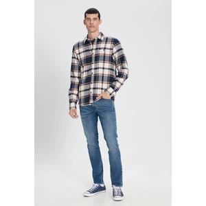 Regular Fit Normal Kesim %100 Pamuk Ekoseli Gömlek Ceket