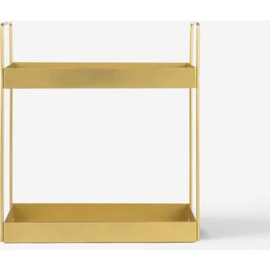 Gold Metal Organizer - 2 Katlı Tezgah Üstü Düzenleyici - Mocha