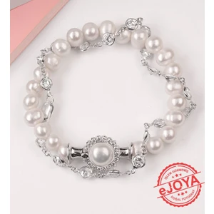 Zircone Taşlı Doğal Inci Bileklik 74308