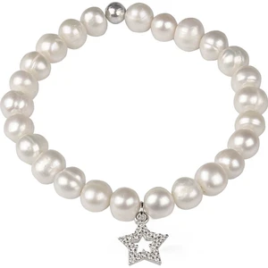 Doğal Inci ve Gümüş Yıldız Bileklik 77715